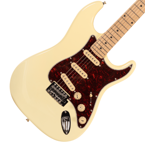 Guitarra Michael GM227N CR Cream com Corpo Basswood Braço Maple Canadense e Captadores Single Coil SSS