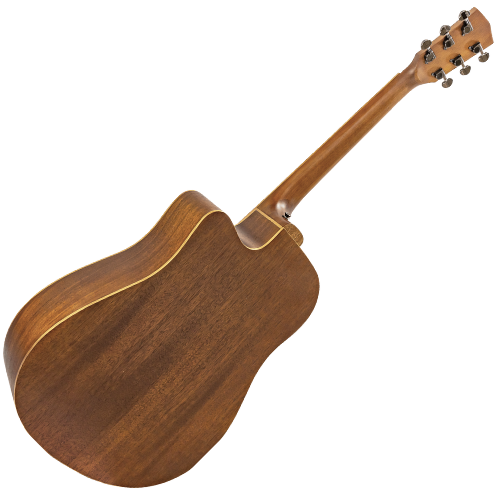 Violão Eletroacústico Michael Elegance VME730 G1QH com Tampo Spruce Pré Michael Cleverly Tarraxas Matte Black Die Cast Encordoamento Aço e Acabamento Open Pore