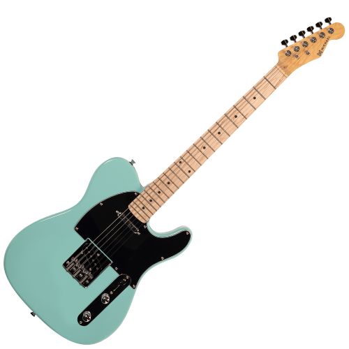 Guitarra Michael GM385N AB Antique Blue com Corpo Basswood Braço Hard Maple e Captadores Single Coil Lipstick SS