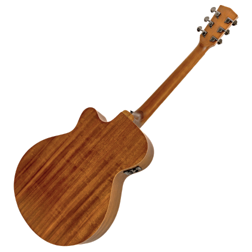 Violão Eletroacústico Michael Elegance VME720 THSP VS (Vintage Sunburst) com Tampo Spruce Pré Michael Cleverly Tarraxas Matte Black Die Cast Encordoamento Aço e Acabamento Open Pore
