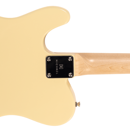 Guitarra Michael GM385N CR Cream com Corpo Basswood Braço Hard Maple e Captadores Single Coil Lipstick SS