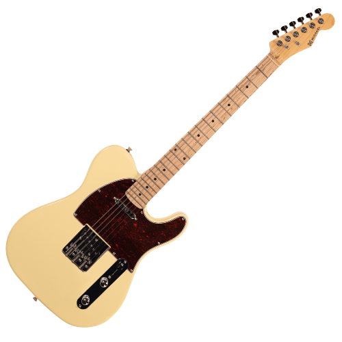 Guitarra Michael GM385N CR Cream com Corpo Basswood Braço Hard Maple e Captadores Single Coil Lipstick SS