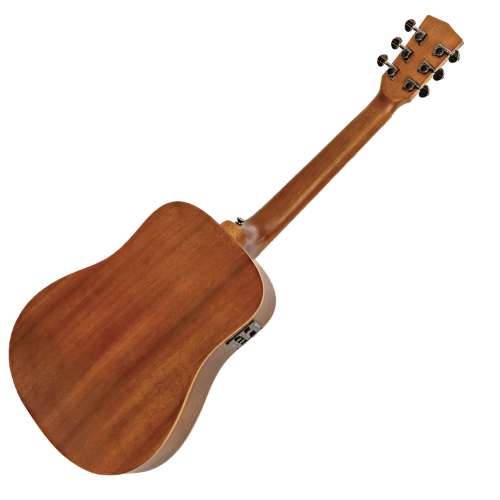 Violão Eletroacústico Michael Elegance VME700 VS (Vintage Sunburst) com Tampo Spruce Pré Michael Cleverly Tarraxas Matte Black Die Cast Encordoamento Aço e Acabamento Open Pore
