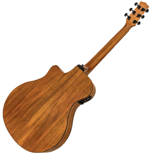 Violão Eletroacústico Michael Stellar VMS260 ST (Natural) com Tampo Spruce Pré Michael Cleverly Tarraxas Matte Black Die Cast Encordoamento Aço e Acabamento Open Pore