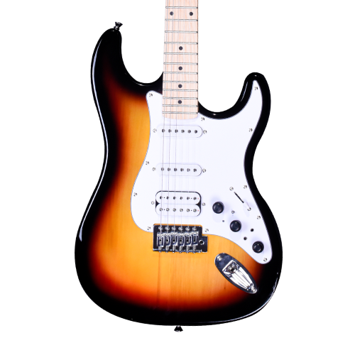 Guitarra Michael Rocker GMS250 VS Vintage Sunburst com Corpo Basswood Braço Maple Canadense e Captadores SSH com Efeitos Integrados