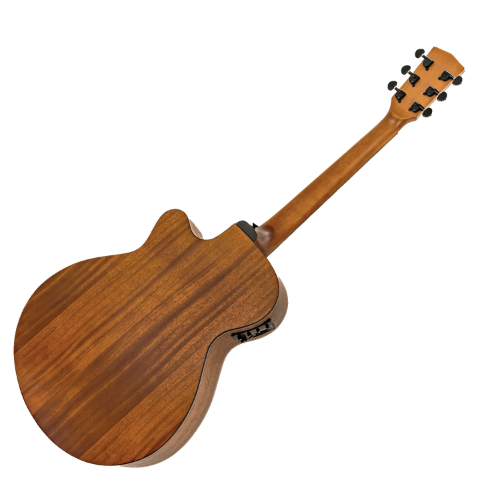 Violão Eletroacústico Michael Cosmic VMC220 ST (Satin) com Tampo Spruce Pré Michael Effex Tarraxas Matte Black Die Cast Encordoamento Aço e Acabamento Open Pore