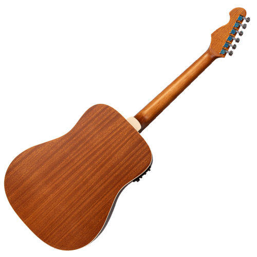 Violão Eletroacústico Michael Venice VMV570 BG (Black) com Tampo Spruce Pré Michael Cleverly Tarraxas Matte Black Die Cast Encordoamento Aço e Acabamento Open Pore