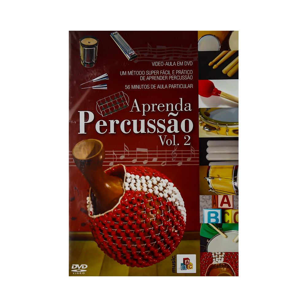 DVD  Aula Aprenda Percussao Vol 2 Edson Quesada Music ABC