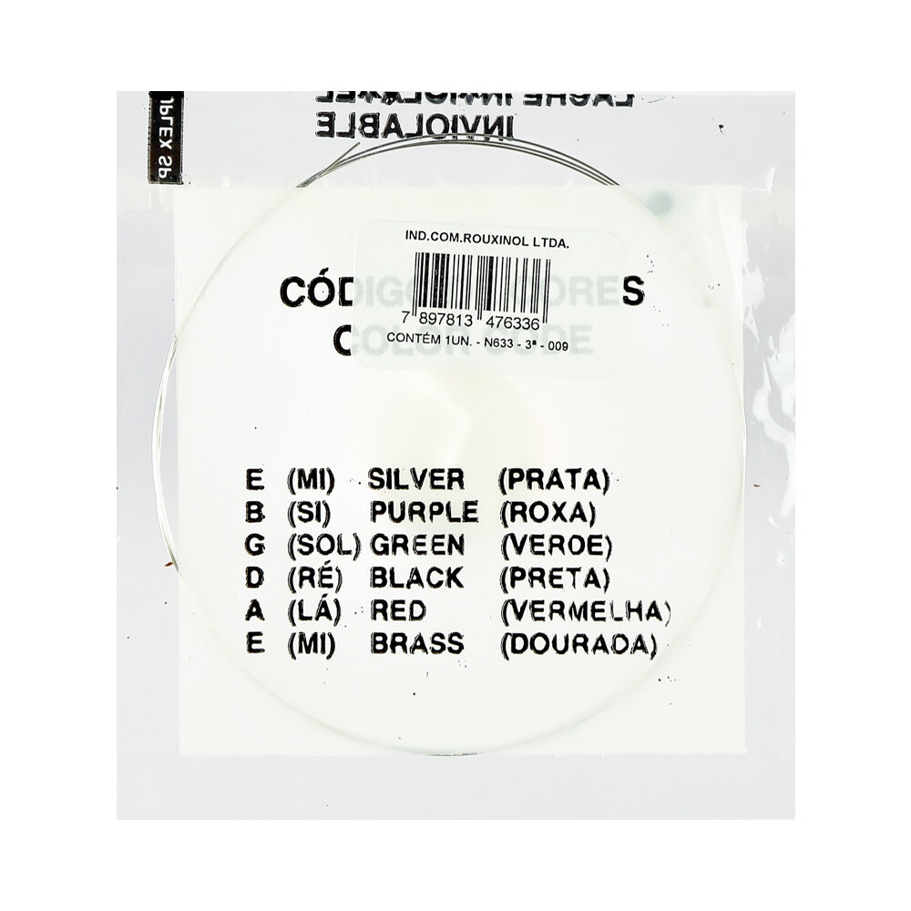 Corda Avulsa Guitarra 3 NIG Nickel Aço Carbono (.016) N-633