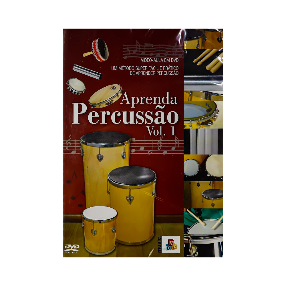 DVD Aula Aprenda Percussao Vol 1 Edson Quesada Music ABC