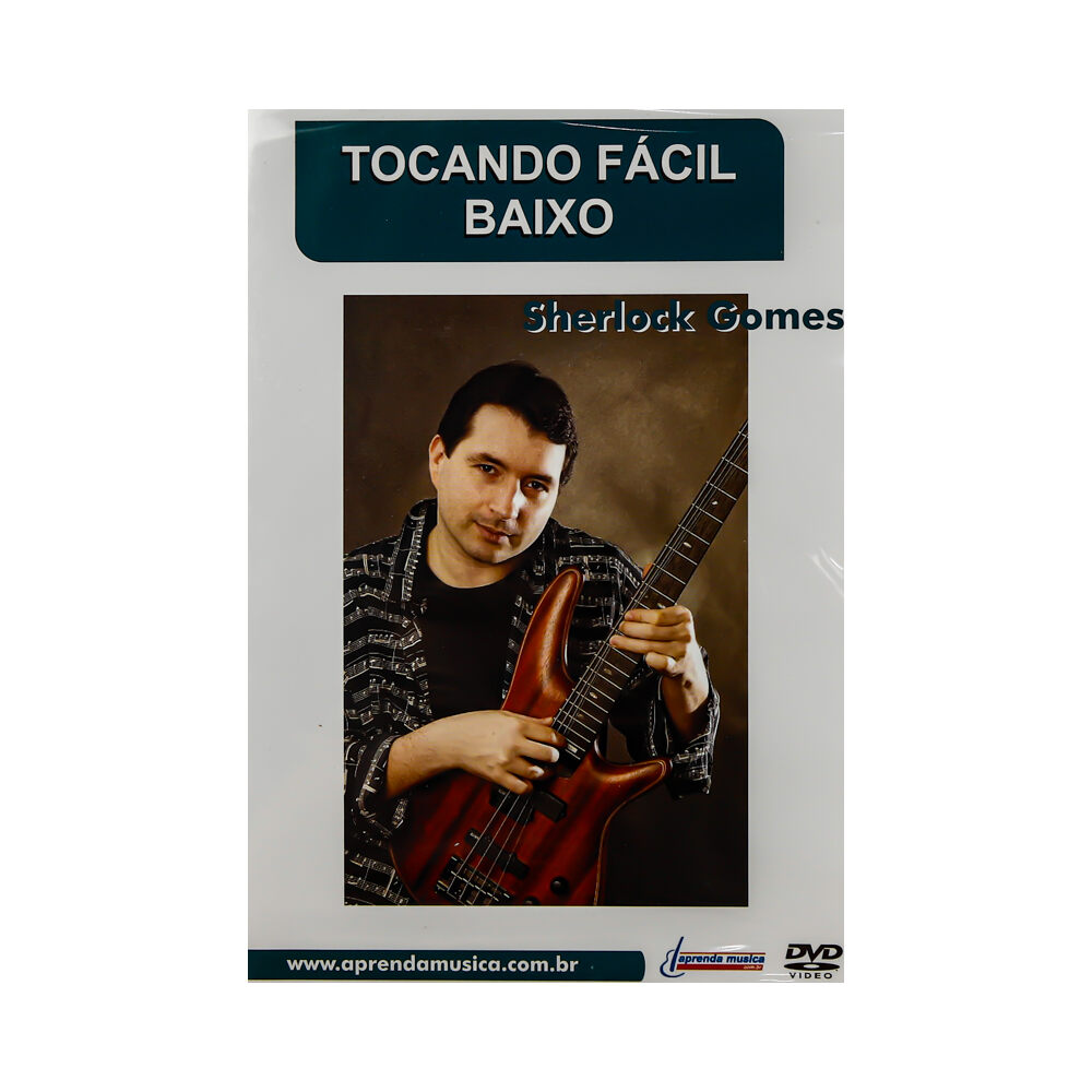DVD Aula Tocando Facil Baixo Sherlock Gomes