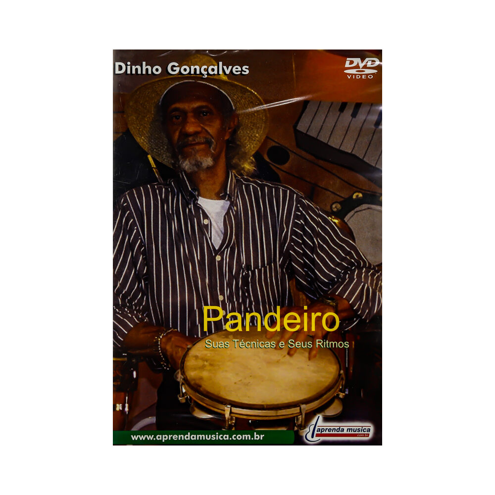 DVD Aula Pandeiro Suas Tecnicas e Ritmos Dinho Goncalves