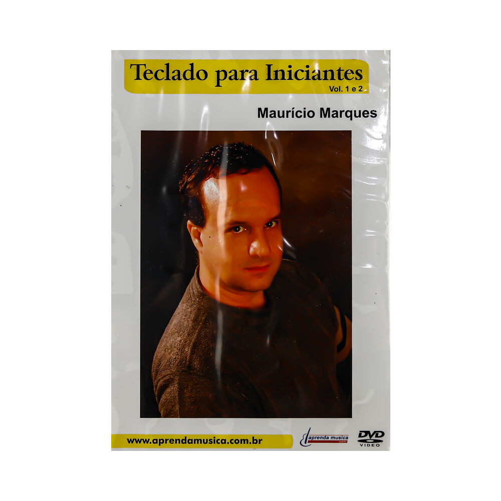 DVD Aula Teclado Para Iniciantes Vol 1 e 2  Mauricio Marques