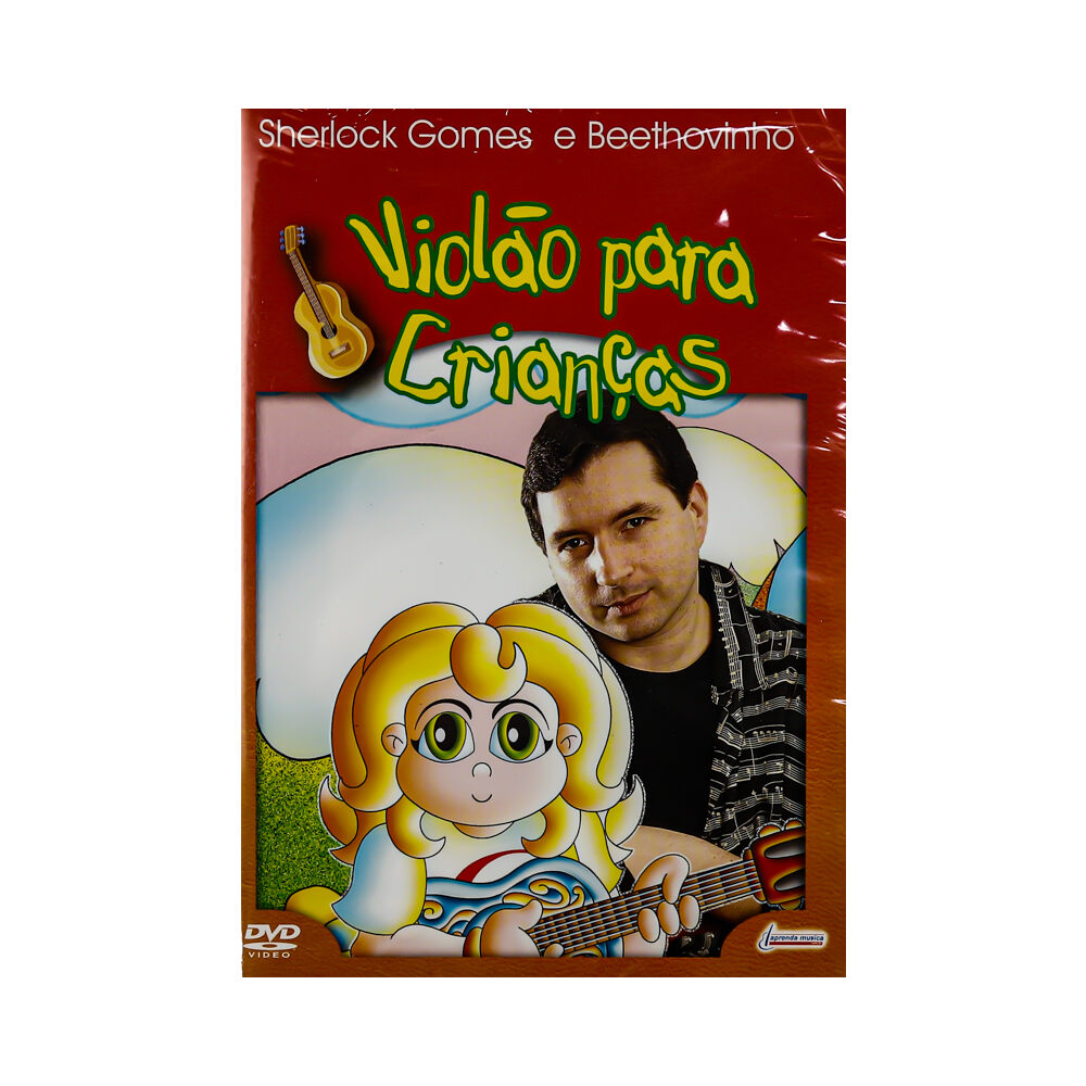 DVD Aula Violao Para Criancas Sherlock Gomes e Beethovinho