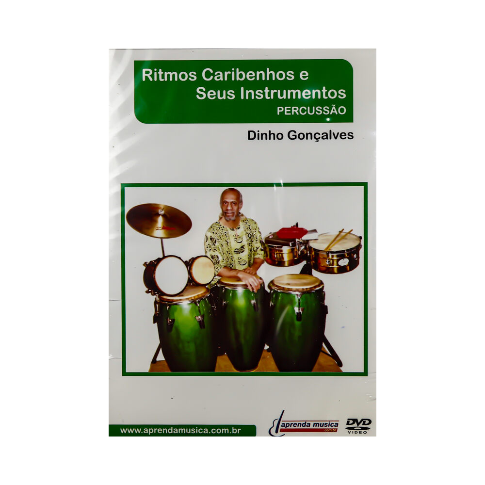 DVD Aula Ritmos Caribenhos Seus Instrumentos Dinho Goncalves