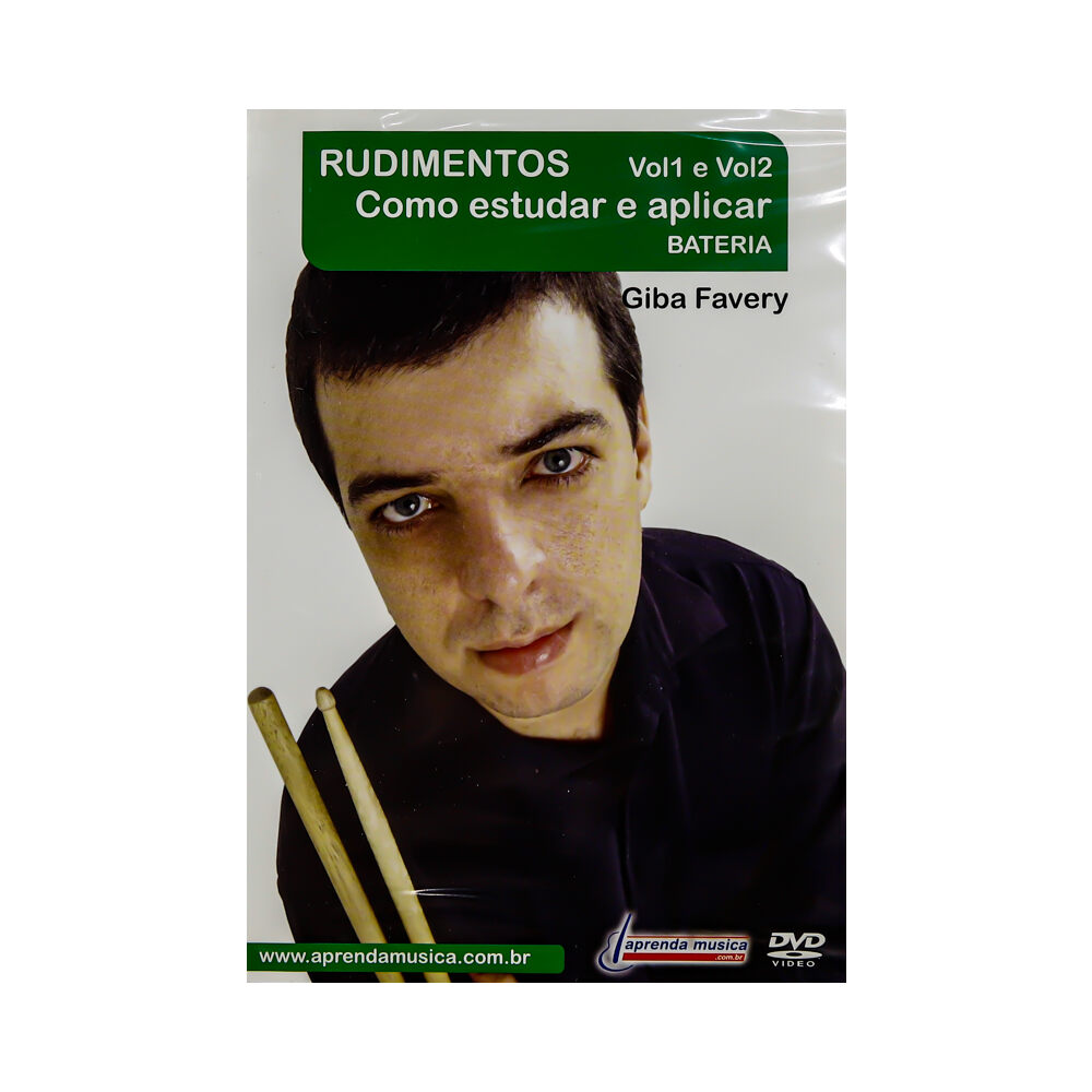 DVD Aulas Rudimentos Estudar e Aplicar Vol 1e2 Giba Favery