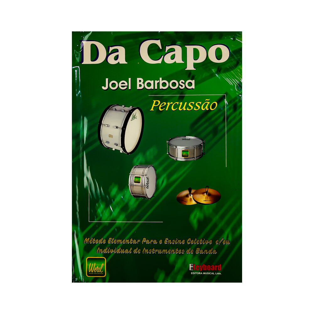 Metodo Elementar Da Capo Percussão Joel Barbosa Edt Keyboard