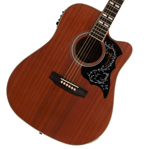 Violão Eletroacústico Michael Folk Freebird VMF430 MH (Mahogany) com Tampo Spruce Pré Michael Effex Tarraxas Die Cast Encordoamento Aço e Acabamento Brilhante