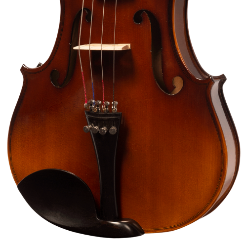 Viola de Arco Michael VAM140N 4/4 Ébano com Tampo Spruce Maciço Fundo e Laterais Maple Maciço Componentes em Ébano e Acessórios