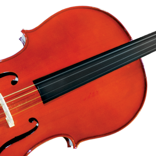 Violoncelo Michael VOM30 3/4 Tradicional com Tampo Spruce Maciço Fundo Maple Microafinadores Removíveis e Acessórios Inclusos