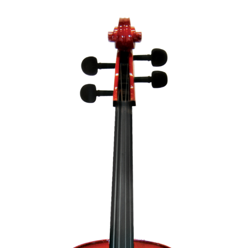 Violoncelo Michael VOM40 4/4 Avermelhado com Tampo Spruce Sólido Fundo Maple e Arco de Crina Animal