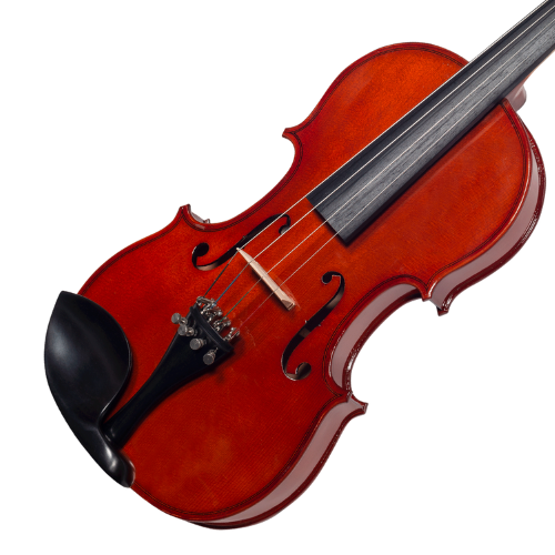 Violino de Arco Michael VNM130 3/4 Ébano com Tampo Spruce Maciço Fundo Maple Espelho Ébano Microafinadores e Estojo Térmico