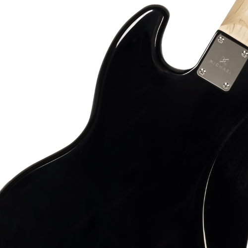 Contrabaixo Michael JB BM607N SK Sunburst Black com Corpo Basswood Captadores Single Coil e Tarraxas Cromadas