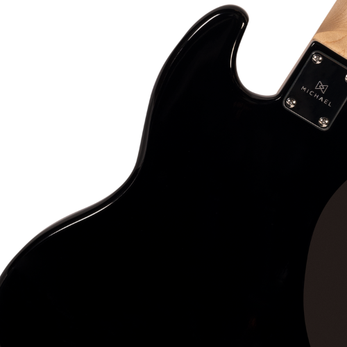 Contrabaixo Michael JB BMJ500 5 Cordas BK Black com Corpo Basswood Captadores Single Coil e Tarraxas Cromadas