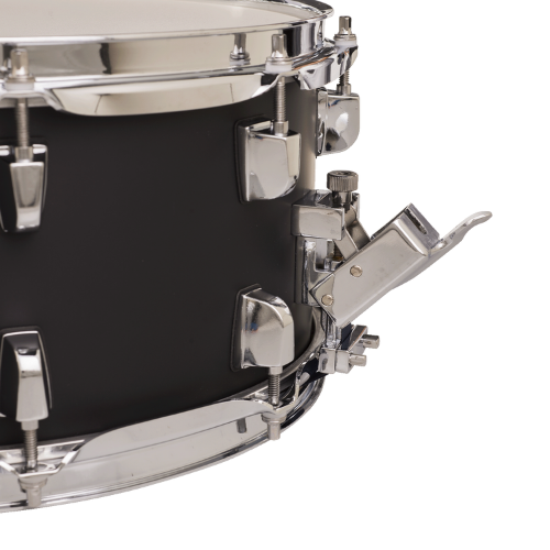 Caixa de Bateria Michael Powergate Stage PGS1408 JBK 14x8 Jet Black com Fuste Poplar Aros Power Hoop e Esteira 20 Fios