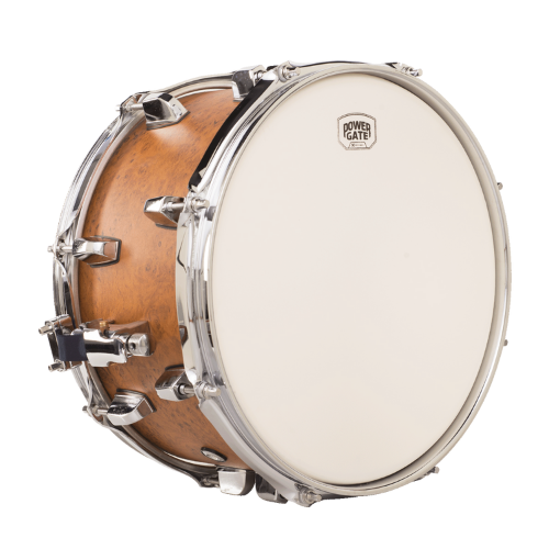 Caixa de Bateria Michael Powergate Birch PGB1465 FRD 14x6.5 Flame Red com Fuste Hybrid Birch/Poplar Aros Power Hoop e Esteira 20 Fios