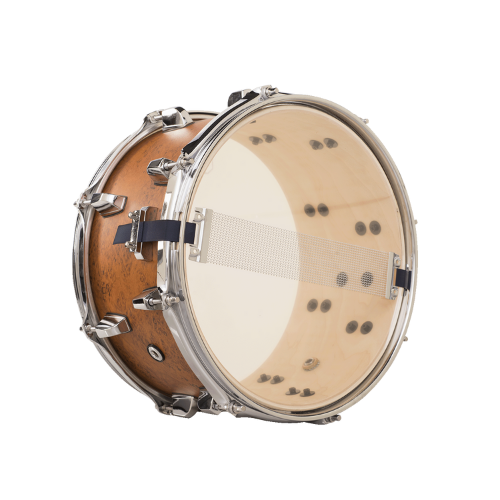 Caixa de Bateria Michael Powergate Birch PGB1265 FRD 12x6.5 Flame Red com Fuste Hybrid Birch/Poplar Aros Power Hoop e Esteira 20 Fios