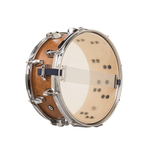 Caixa de Bateria Michael Powergate Birch PGB1255 FRD 12x5.5 Flame Birdseye com Fuste Hybrid Birch/Poplar Aros Power Hoop e Esteira 20 Fios