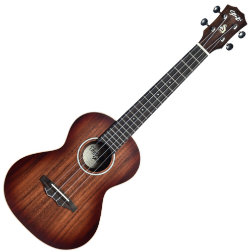 Ukulele Acústico Seizi Supreme Fiji Koa Burst Satin com Bag Solid Koa Nut e Rastilho em Osso Encordoamento Aquila e Tarraxas Vintage 10360542