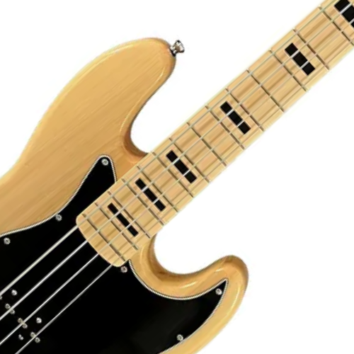 Contrabaixo Waldman GJJ-200X Jazz Bass Natural com Captadores J/J e EQ Ativo 3 Bandas