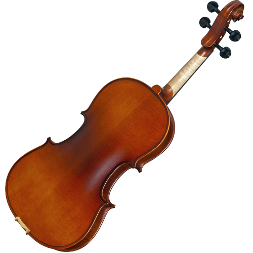 Viola de Arco Eagle VA180 4/4 com Tampo Abeto Sólido, Fundo e Laterais Maple, Acabamento Acetinado, Arco Octogonal com Crina Animal, Breu e Estojo Térmico Super Luxo Retangular