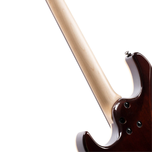 Guitarra Cort G280 Select TB Trans Black com Tampo Flamed Maple sobre Alder, Captadores Voiced Tone VTS63 & VTH77 HSS e Ponte CFA-III Tremolo e Bag