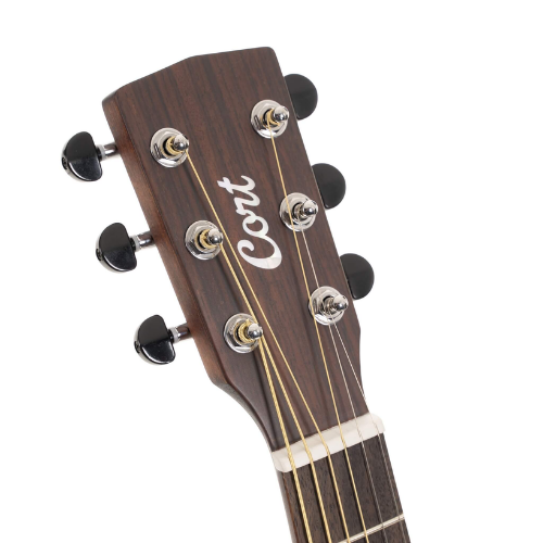 Violão Cort Earth GO Open Pore Brown Burst com Tampo Spruce Sólido Corpo Mahogany Equalizador Cort CE304T e Afinador Integrado