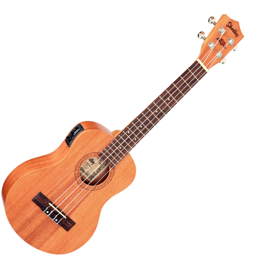 Ukulele Tenor Eletroacústico Shelby SU25ME com Tampo Spruce, Corpo Mahogany, Equalizador Integrado e Afinador Cromático