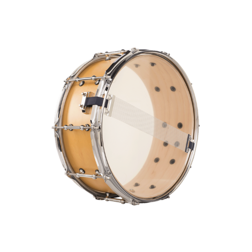 Caixa de Bateria Michael Powergate Maple PGM1455 NTS 14x5.5 com Aro Die-Cast e Acabamento Natural Satin