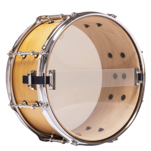 Caixa de Bateria Michael Powergate Maple PGM1365 NTS 13x6.5 com Aro Die-Cast e Acabamento Natural Satin