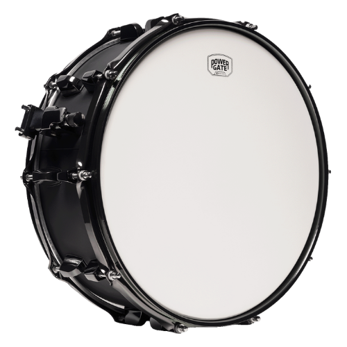 Caixa de Bateria Michael Powergate Darkshot PGD1455 BGR 14x5.5 com Aro Die-Cast e Acabamento Black Gloss Red Burst