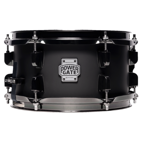 Caixa de Bateria Michael Powergate Darkshot PGD1055 BGR 10x5.5 com Aro Die-Cast e Acabamento Black Gloss Red Burst