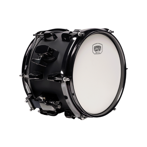 Caixa de Bateria Michael Powergate Darkshot PGD0806 BGR 8x6 com Aro Die-Cast e Acabamento Black Gloss Red Burst