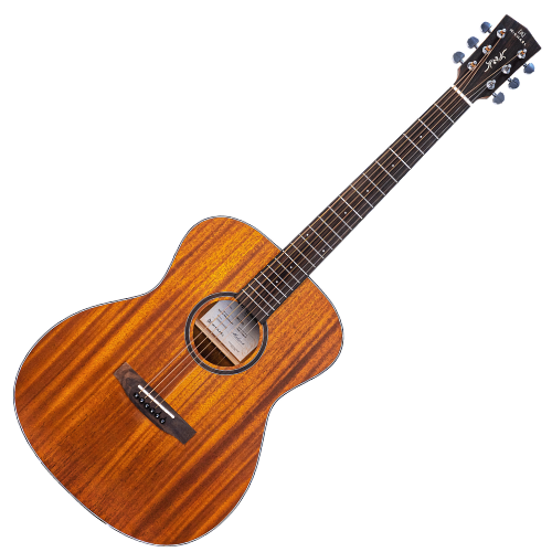 Violão Michael Imperial Top Solid Mahogany VMI240 com Tampo Mahogany Sólido Corpo Mahogany Equalizador Michael e Afinador Integrado