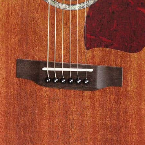 Violão Eletroacústico Eagle EMA663 Natural Satin Folk Auditorium com Tampo Sapele Sólido Pré Promix Blend TruVibe e Roseta Abalone