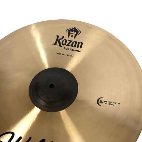 Prato de Bateria Waldman Kozan Ataque Crash 19" KOZ-CR19 com Liga B20 Ataque Explosivo e Som Penetrante Acabamento Natural