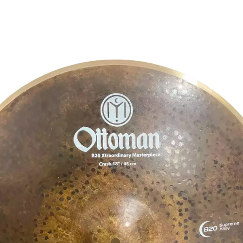 Prato Waldman Ottoman Crash 18" Ataque Bronze B20 com Som Equilibrado e Projeção Rica