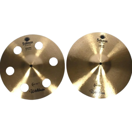 Par de Chimbal Hi-Hat Waldman Soliman Krazy 13" Solhk13 com Som Trashy Agressivo e Ataque Rápido