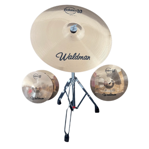 Kit Pratos Bateria Waldman Balance 10 Xplendid 10/14/16/20" Liga B10 com Bag Inclusa