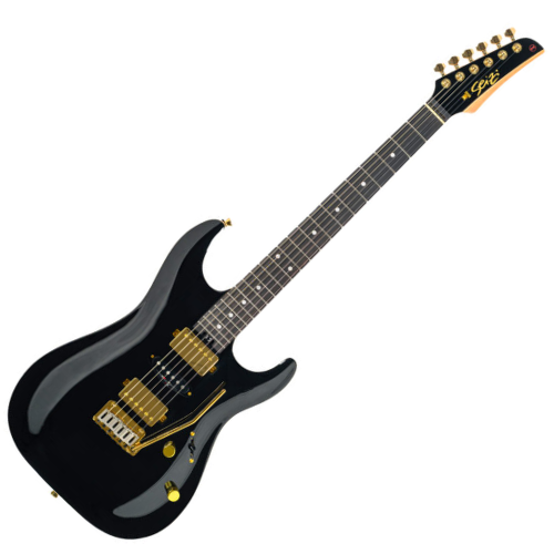 Guitarra Seizi Katana Angel HSS Rosewood Black com Captadores HSS e Equalizador Integrado 10361285